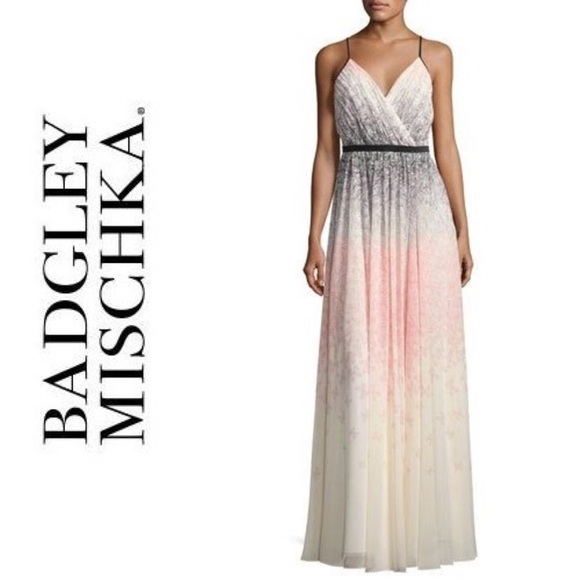 Badgley Mischka Dresses & Skirts - Badgley Mischka Women's Ombre Butterfly Maxi Dress